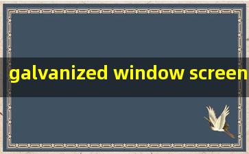  galvanized window screen service